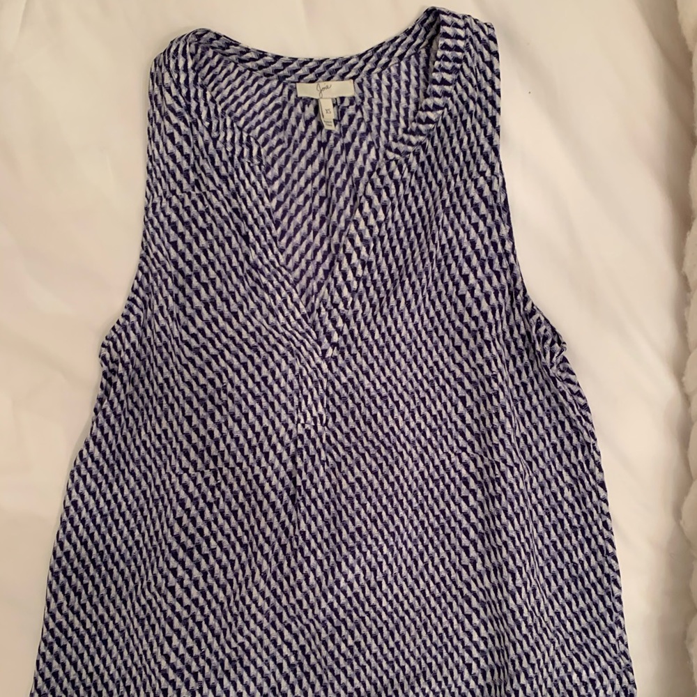 Joie Blue Silk Blouse - Size XS